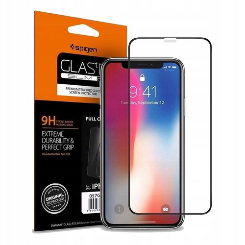 Szkło hartowane do iPhone XR / 11, Spigen Slim FC na Arena.pl