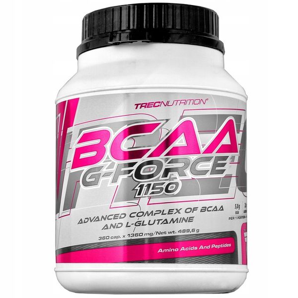 SILNE AMINOKWASY!! BCAA G-FORCE 360 kaps. Trec!! zdjęcie 2