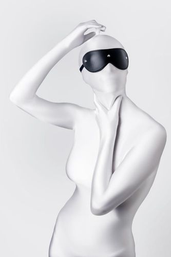 anonymo mask, pu leather, black, 24 cm na Arena.pl