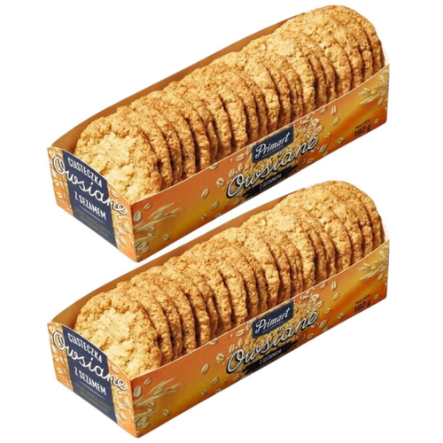 Ciastka Owsiane z sezamem Primart 190 g x 2 sztuk na Arena.pl