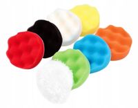 ZESTAW GĄBEK DO POLEROWANIA 80MM GĄBKI POLERSKIE + GĄBKI STOŻKOWE DO FELG