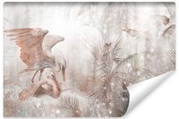 Fototapeta Ścienna PTAKI Abstrakcyjne Liście Beton Retro 450cm x 300cm