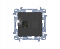 GNIAZDO HDMI 1.4 POJEDYNCZE SIMON 10 CGHDMI.01/49 CZARNY MAT