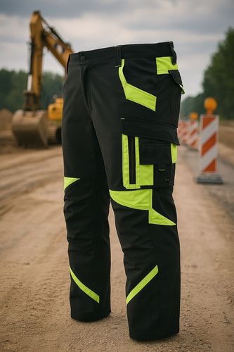 Spodnie Robocze ELASTYCZNE Odblaskowe NEON Do Pracy STRETCH SPANDEX BHP na Arena.pl