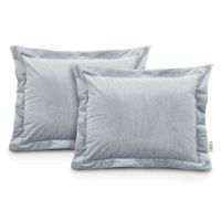 CUS/AH/VELVET/SILVER/SIDE/50X70*2