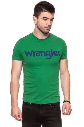 WRANGLER SS LOGO TEE AMAZON GREEN W7A86D3UX M na Arena.pl