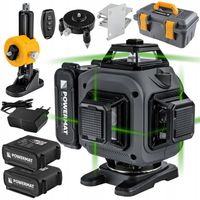POZIOMICA LASEROWA KRZYŻOWY ZIELONY AUTOMAT 4D 360° 16 LINII PM-PLK-4DM3