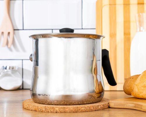 GARNEK DO MLEKA 2L Z GWIZDKIEM GAZ INDUKCJA STALOWY DO GOTOWANIA MLEKA HIT na Arena.pl