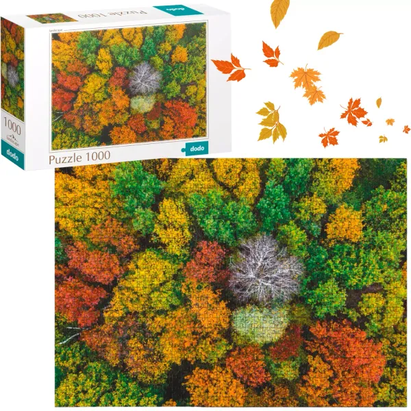 Puzzle 1000 elementów. Wioska Dzembronya. Ukraina zdjęcie 1