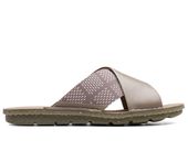 Clarks Klapki damskie - Blake Sydney - rozmiar 35,5 - Oliwkowe, Skórzane