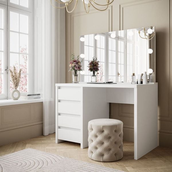 Toaletka kosmetyczna GLAMOUR ELITE z oświetleniem w cenie ! Makijaż Wizaż zdjęcie 12