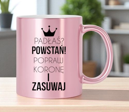 KUBEK RÓŻOWY PREMIUM DLA ŻONY KOLEŻANKI DZIEWCZYNY WALENTYNKI URODZINY na Arena.pl