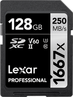 Lexar Karta pamięci Pro 1667X SDXC UHS-II U3 (V60) R250/W120 128G