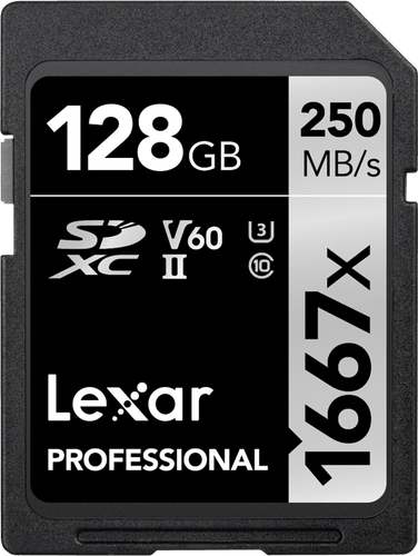 Lexar Karta pamięci Pro 1667X SDXC UHS-II U3 (V60) R250/W120 128G na Arena.pl