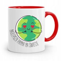 Kubek Czerwony Dla Dziewczyny Najlepsza Dziewczyna Z Nadrukiem Ze Zdjęciem