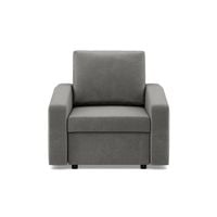 Fotel do salonu, BLOM, velvet, 83x92x92 cm, jasny szary | TYLETEGOTU