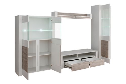 MEBLOŚCIANKA ALVO  ANDERSEN WHITE PINE & BEIGE na Arena.pl