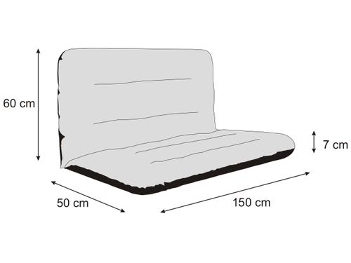 Poduszka ANIA na Huśtawkę, Ławkę Ogrodową 150cm, WODOODPORNA poducha na Arena.pl
