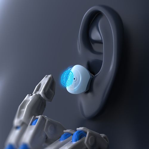 Słuchawki bezprzewodowe TWS Bluetooth 5.3 LightAura VocalSound - niebieskie na Arena.pl