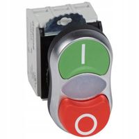 PRZYCISK STEROWNICZY 22MM PODWÓJNY I-0 1NO1NC PODŚW. LEGRAND OSMOZ 023767