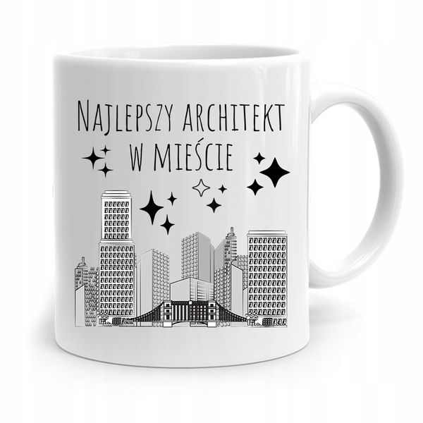 Kubek Architekta Projektanta Najlepszy W Mieście Z Nadrukiem Ze Zdjęciem zdjęcie 1