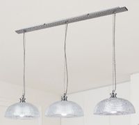 LAMPA wisząca PETRINA 5460 Rabalux szklana OPRAWA kopuły zwis chrom satyna