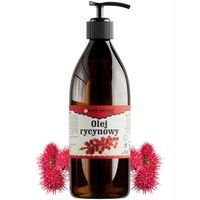 OLEJ RYCYNOWY NIERAFINOWANY TŁOCZONY NA ZIMNO W SZKLE Z DOZOWNIKIEM 0,5L