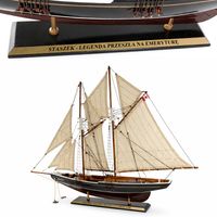 Model Statku Bluenose (77 cm) z Grawerem Prezent na Emeryturę