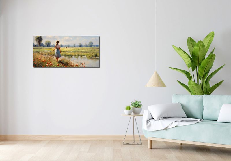 Obraz 90x40cm Wiejski Spokój zdjęcie 2