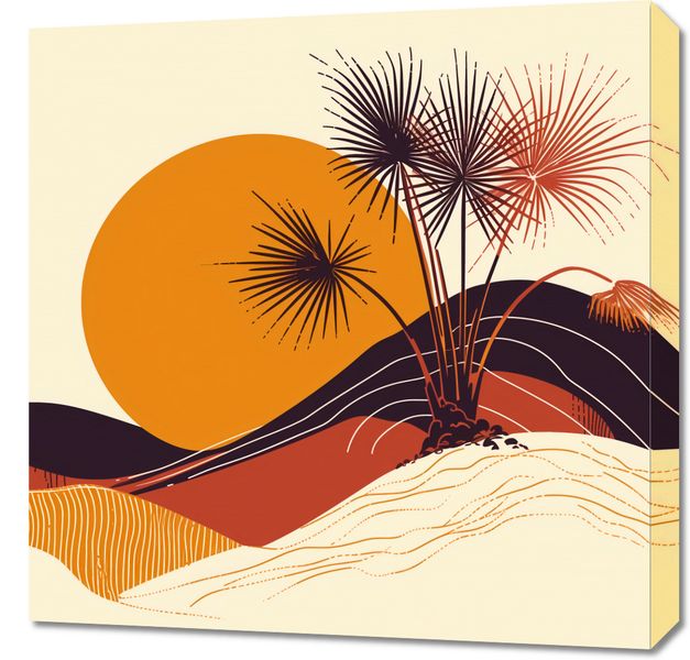 Obraz 60x60cm Słoneczny Horyzont zdjęcie 1