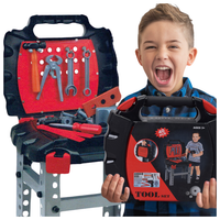 NARZĘDZIA ZESTAW MAJSTERKOWICZA DLA DZIECI 40 ELEMENTÓW  WIERTARKA SKRZYNKA