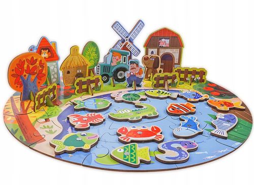 puzzle magnetyczne do łowienia farma zkb-904 na Arena.pl