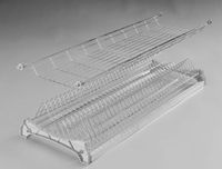 Ociekarka do naczyń do szafki z aluminiowym stelażem, 500 mm, srebrny P22