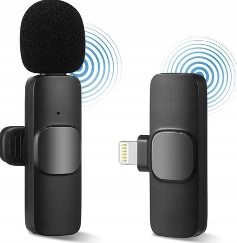 ZESTAW 2 MIKROFONÓW BEZPRZEWODOWY KRAWATOWY lightning na klips IPHONE na Arena.pl