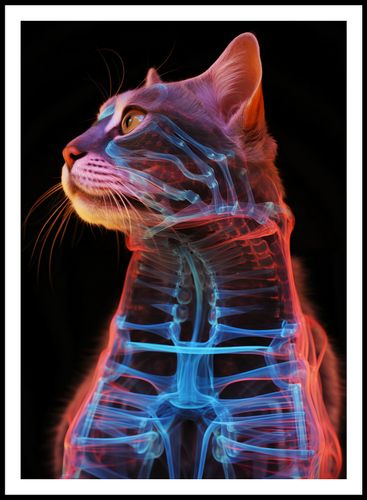 Plakat 64x90cm Anatomia Kota na Arena.pl