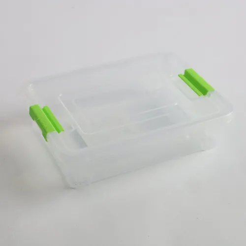 POJEMNIK SMART BOX 0,4L PRZEZROCZYSTY Z POKRYWKĄ UCHWYT KUCHNIA ORGANIZACJA na Arena.pl