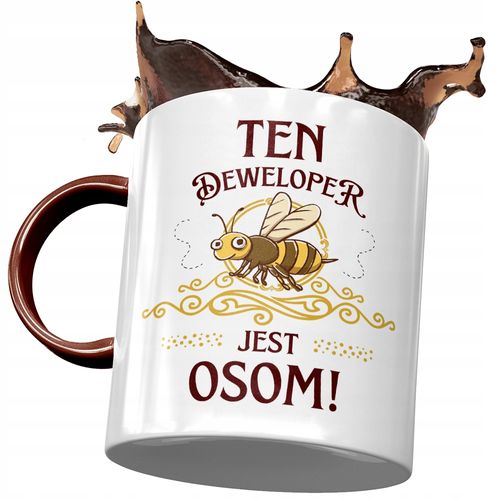 Kubek Bordowy Dla Dewelopera Jest Osom! Prezent Z Nadrukiem Ze Zdjęciem na Arena.pl