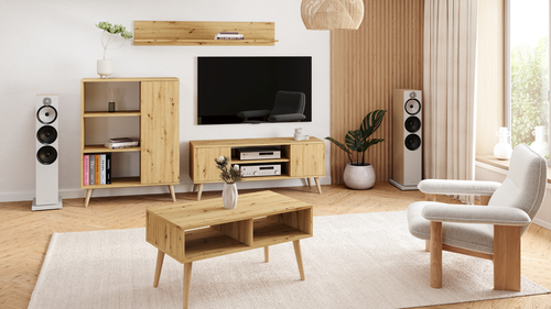 Szafka RTV Focus 135 cm Dąb artisan na Arena.pl