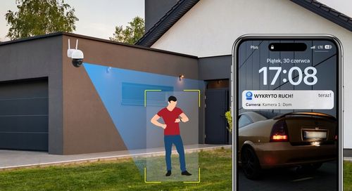 KAMERA WIFI OBROTOWA SMART 8Mpx UHD 4xZOOM MIKROFON GŁOŚNIK ZEWNĘTRZNA DVS na Arena.pl