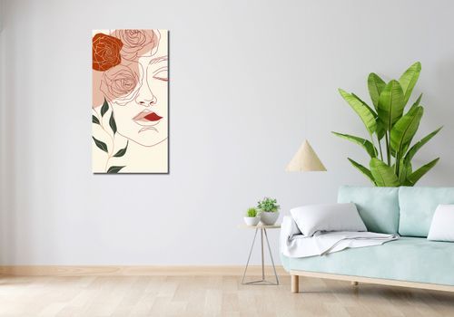 Obraz 50x100cm Beż i Twarz na Arena.pl