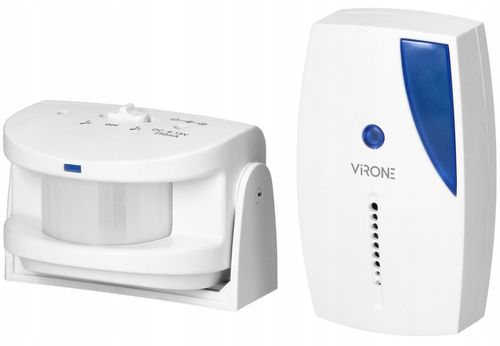 SYGNALIZATOR WEJŚCIA DO SKLEPU CZUJNIK RUCHU ALARM BEZPRZEWODOWY + BATERIE na Arena.pl