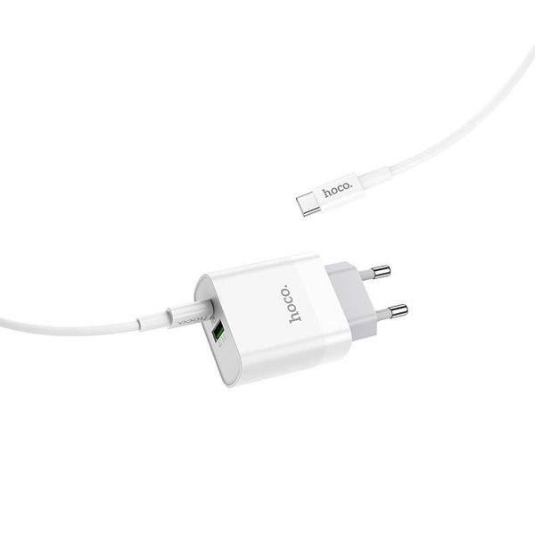 Ładowarka sieciowa Hoco 2 porty 20W + kabel zdjęcie 4