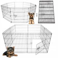 KOJEC DLA SZCZENIĄT ZAGRODA WYBIEG PSA KRÓLIKA ŚWINKI SKŁADANY 160x61cm M