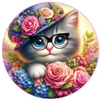 Opłatek na tort Urodziny Kot Kotek Kotki