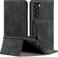 Etui-portfel QHOHQ do Samsung Galaxy S21 FE Czarny