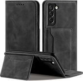Etui-portfel QHOHQ do Samsung Galaxy S21 FE Czarny