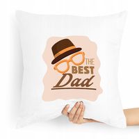 Poduszka Prezent Dla Taty Ojca The Best Dad Z Nadrukiem Ze Zdjęciem