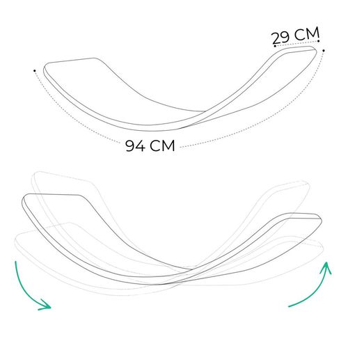 deska do balansowania Junior - biały na Arena.pl
