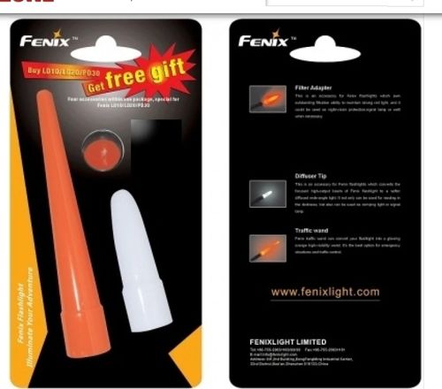 FENIX Zestaw - Filtr czerwony + 2 dyfuzory do latarek z serii LD/PD na Arena.pl