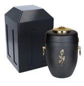 Zestaw pogrzebowy Nisza i metalowa urna na prochy Róża/Nisza